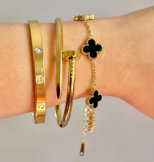 Minimal Thin Metallic Bangles - Image 3