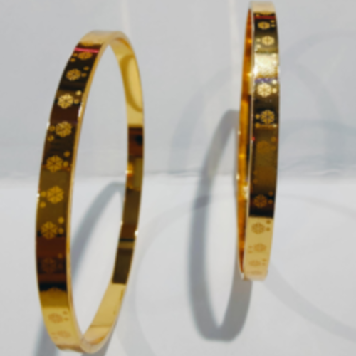 Minimal Thin Metallic Bangles