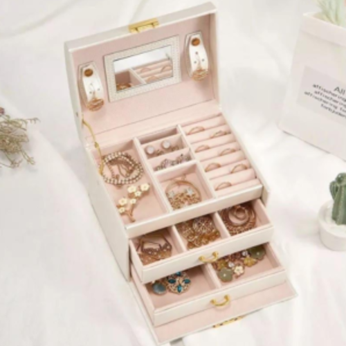 Luxury Velvet Jewellery Organizer Box